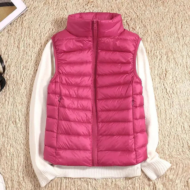 Mune | Women's Ultra-Light Bodywarmer with Zipper and Stand-Up Collar