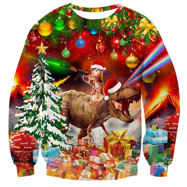 Mune | Unisex Sweatshirt - Comfortable 3D Cat & Dog Design for Animal Lovers
