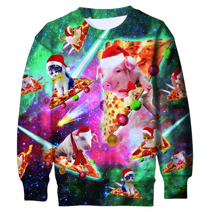 Mune | Unisex Sweatshirt - Comfortable 3D Cat & Dog Design for Animal Lovers