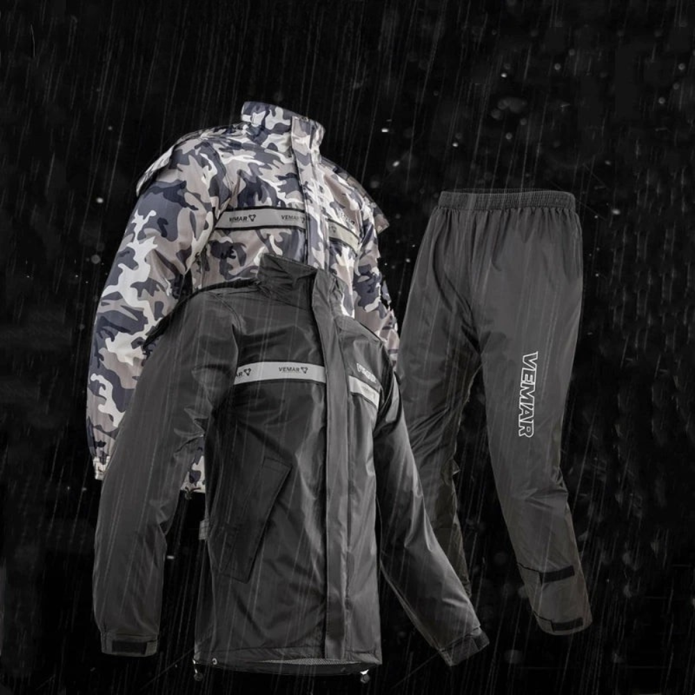 Mune | Unisex waterproof motorcycle rain suit with hood
