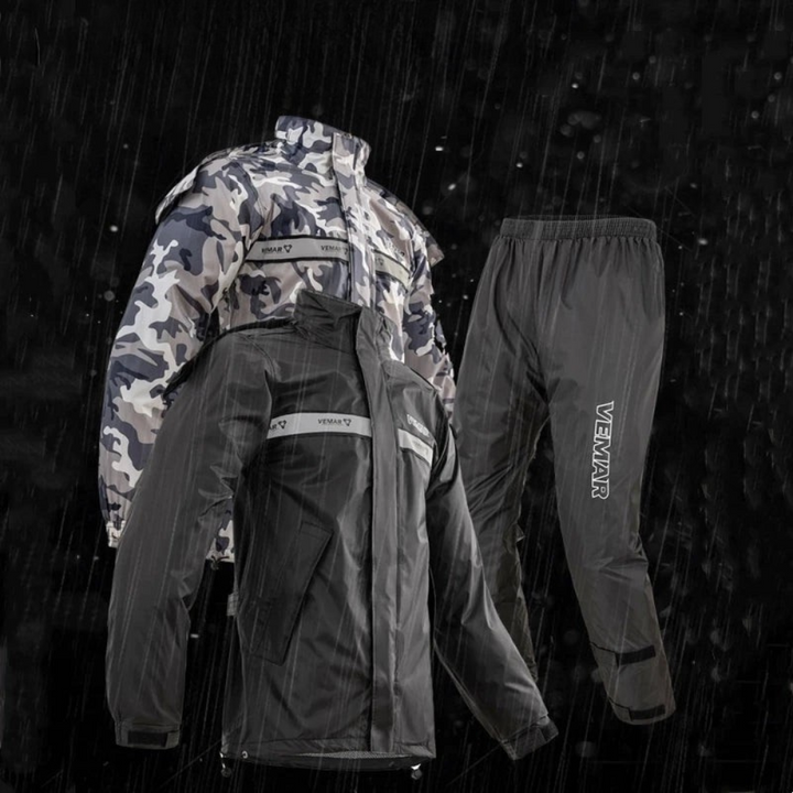 Mune | Unisex waterproof motorcycle rain suit with hood