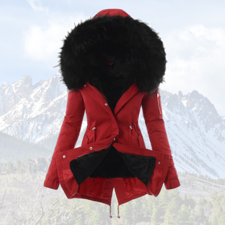 Mune | Thermally Insulated Winter Jacket Stylish Winter Coat with Faux Fur Hood