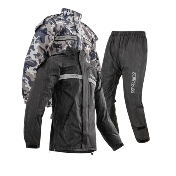 Mune | Unisex waterproof motorcycle rain suit with hood