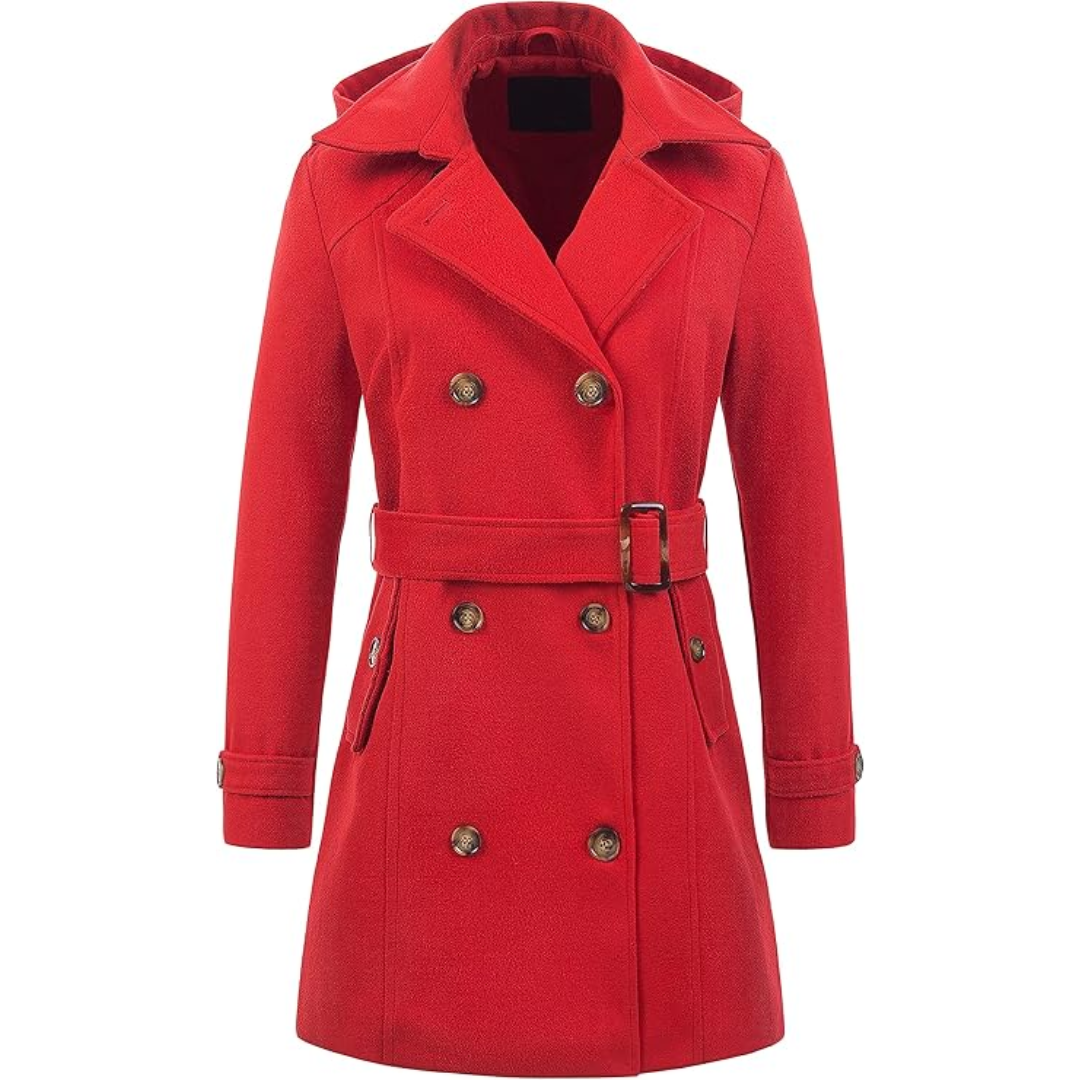 Mune | Quilted Winter Trench Coat with Hood