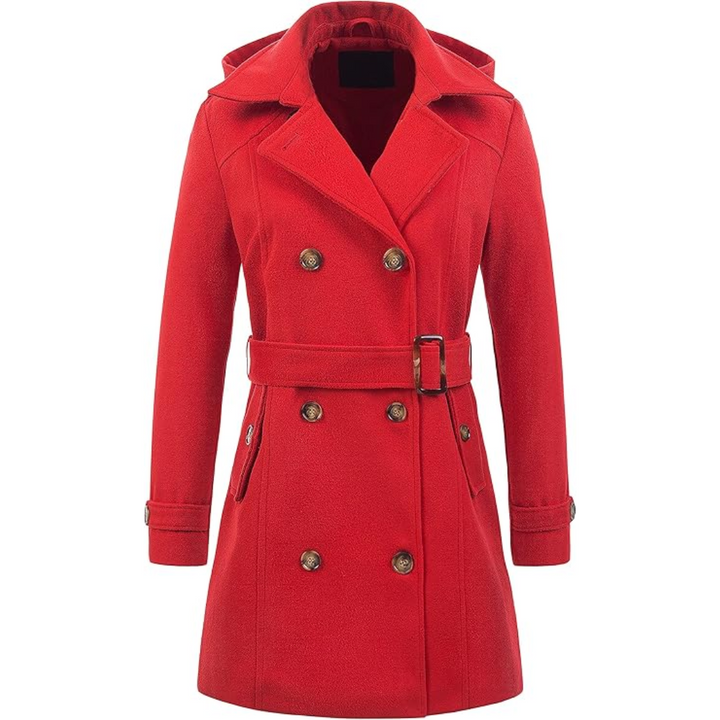 Mune | Quilted Winter Trench Coat with Hood