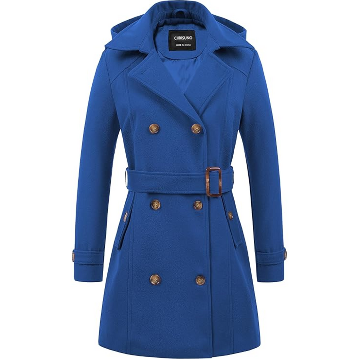 Mune | Quilted Winter Trench Coat with Hood