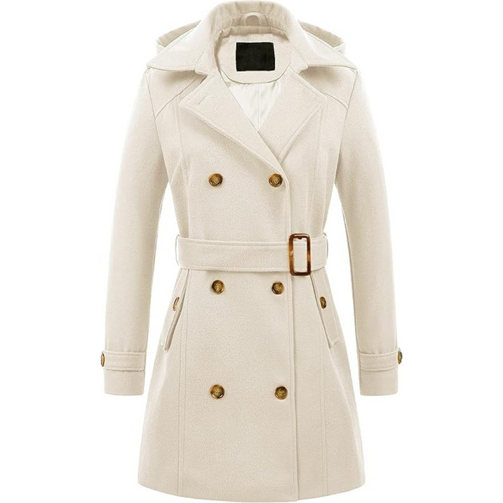 Mune | Quilted Winter Trench Coat with Hood