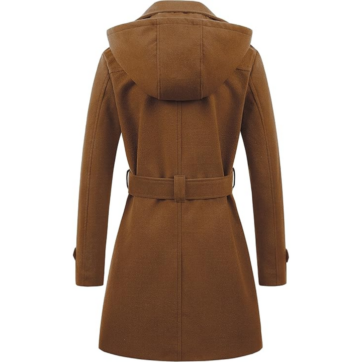 Mune | Quilted Winter Trench Coat with Hood