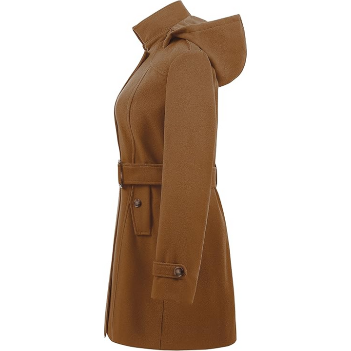 Mune | Quilted Winter Trench Coat with Hood