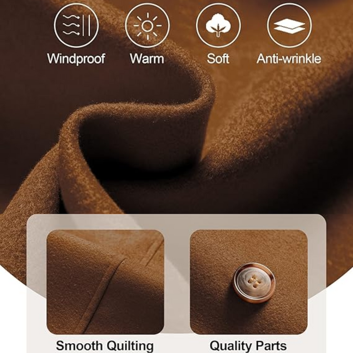 Mune | Quilted Winter Trench Coat with Hood