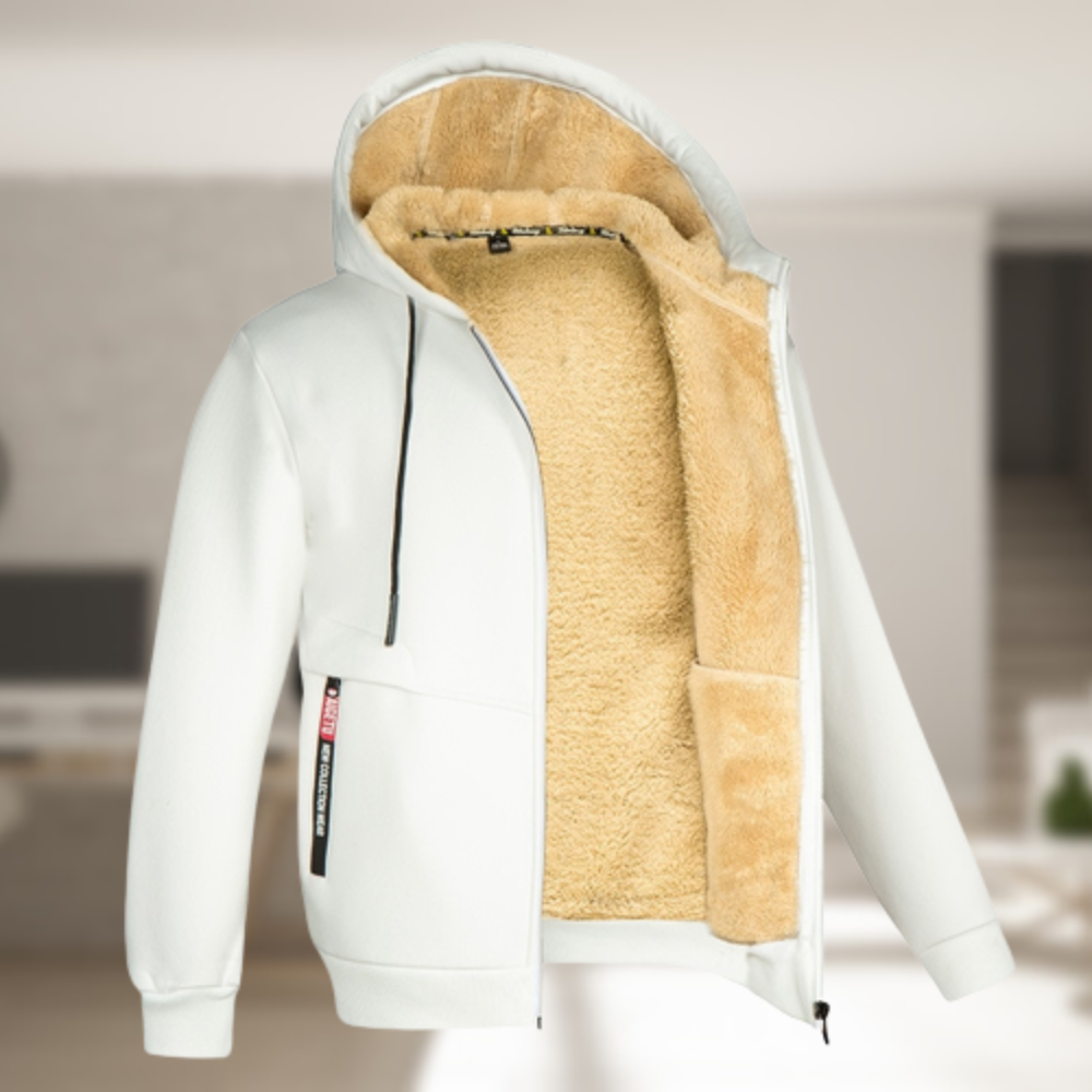 Mune | Casual Men's Winter Jacket with Hood and Fleece