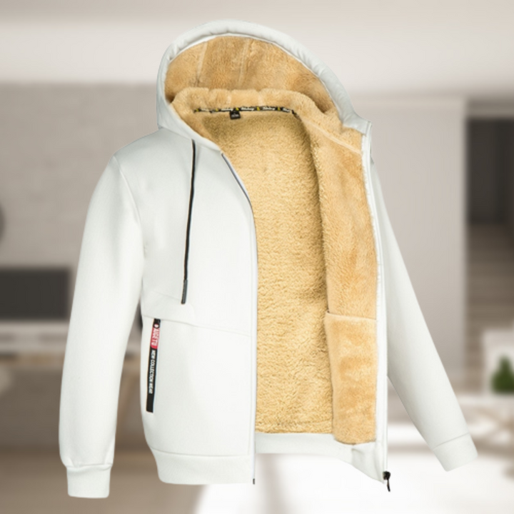 Mune | Casual Men's Winter Jacket with Hood and Fleece
