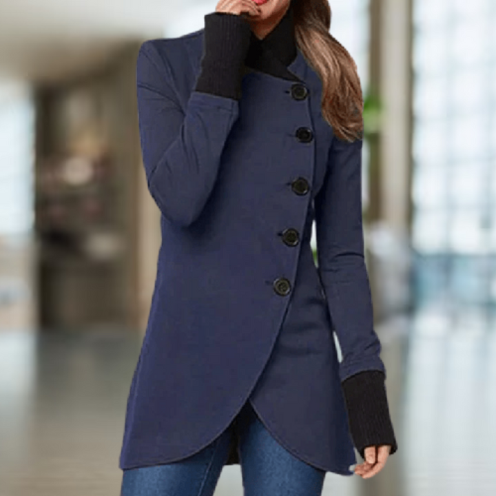 Mune | Stand-up collar coat for women