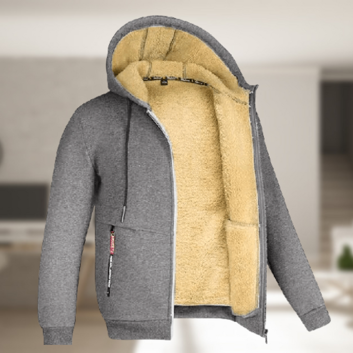 Mune | Casual Men's Winter Jacket with Hood and Fleece