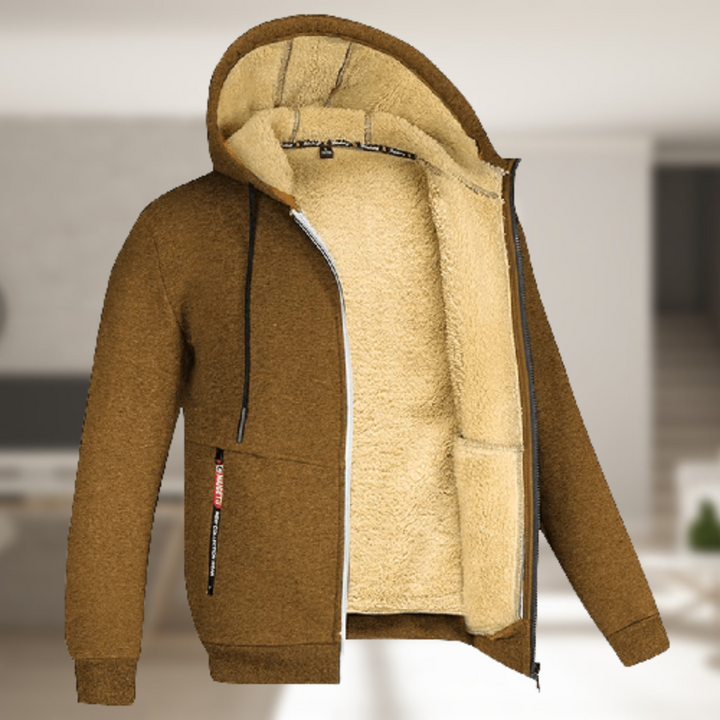 Mune | Casual Men's Winter Jacket with Hood and Fleece