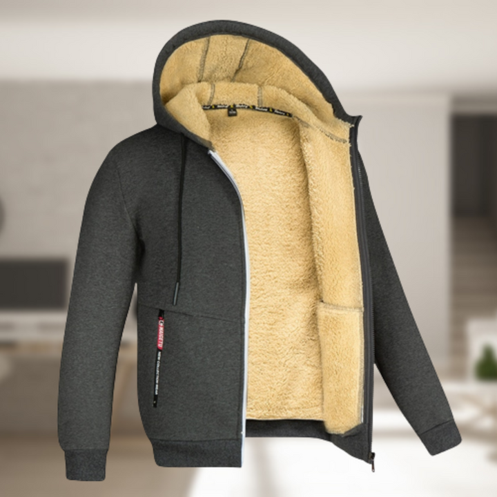 Mune | Casual Men's Winter Jacket with Hood and Fleece