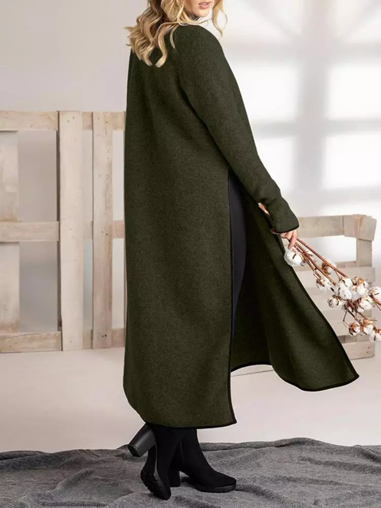 Mune | Long midi dress with slits in relaxed fit