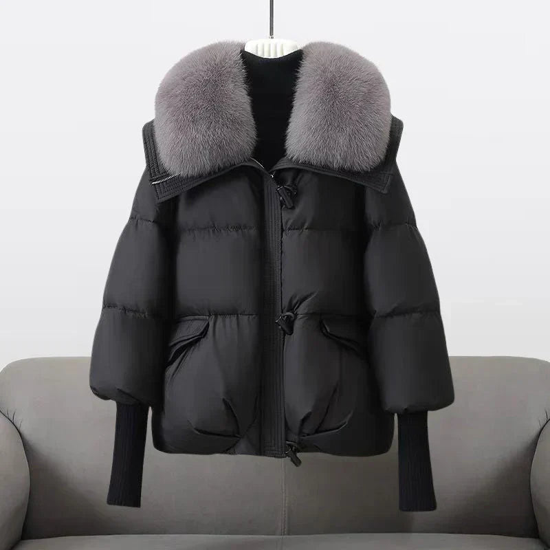 Mune | Down Jacket Plus Size Faux Fur Collar Winter Coat