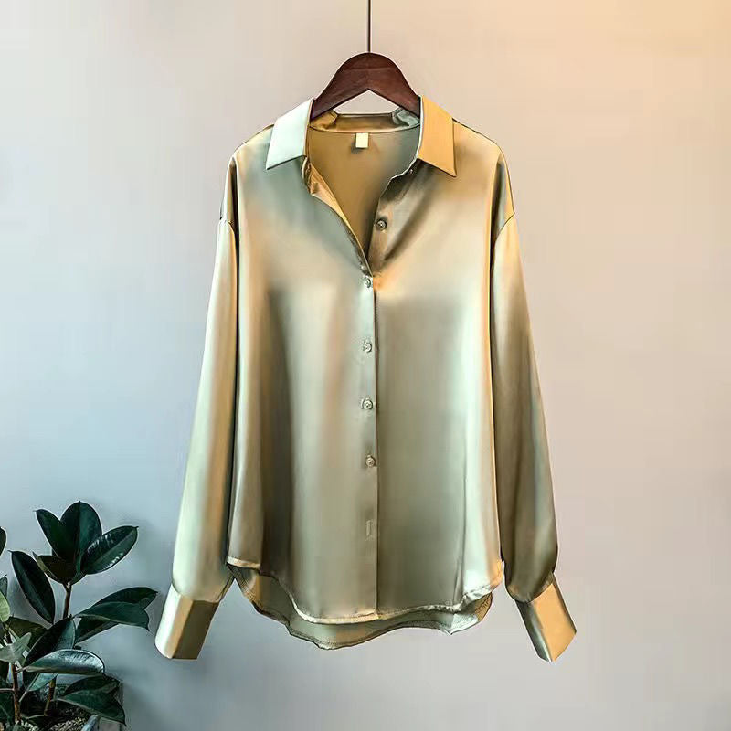 Mune Fashion | Women's Button-Up Blouse Long Sleeve with Button Placket