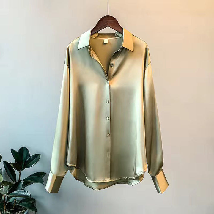 Mune Fashion | Women's Button-Up Blouse Long Sleeve with Button Placket