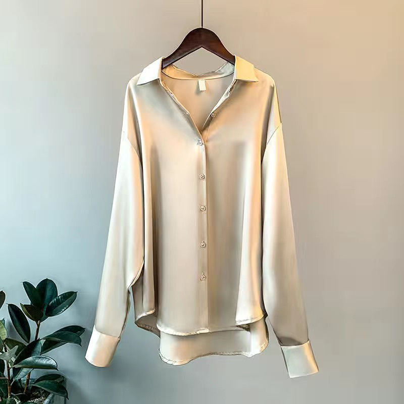 Mune Fashion | Women's Button-Up Blouse Long Sleeve with Button Placket
