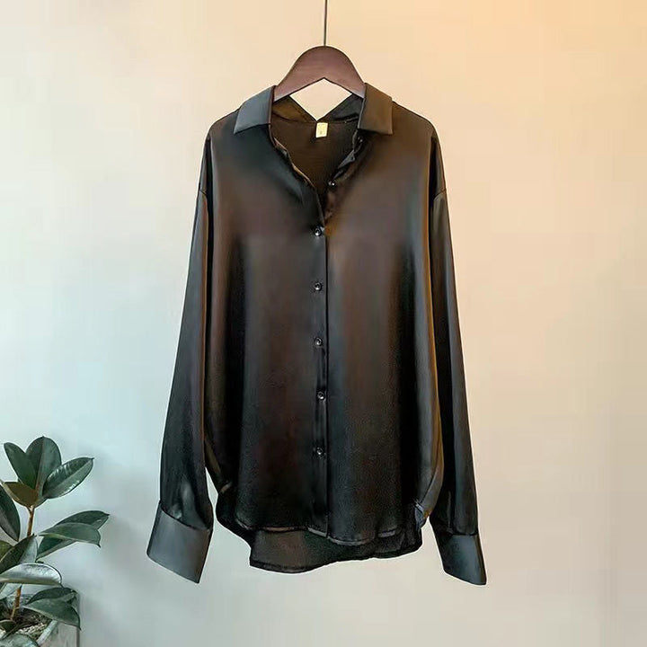 Mune Fashion | Women's Button-Up Blouse Long Sleeve with Button Placket