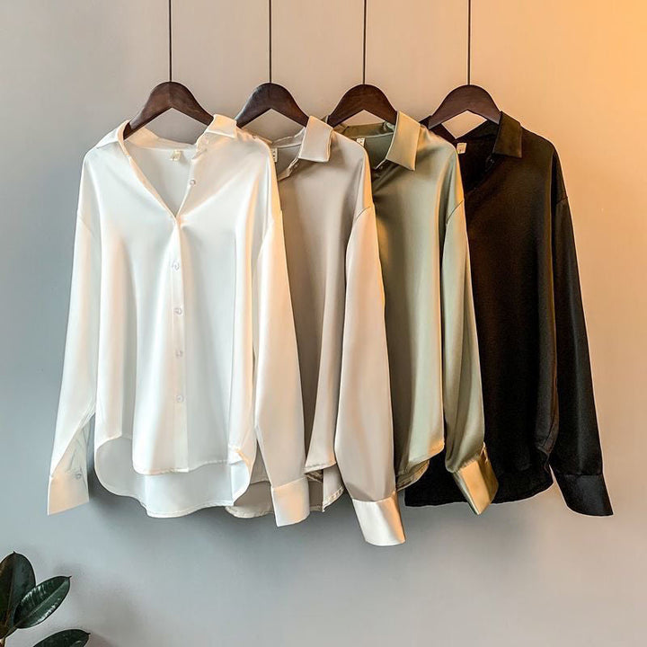 Mune Fashion | Women's Button-Up Blouse Long Sleeve with Button Placket