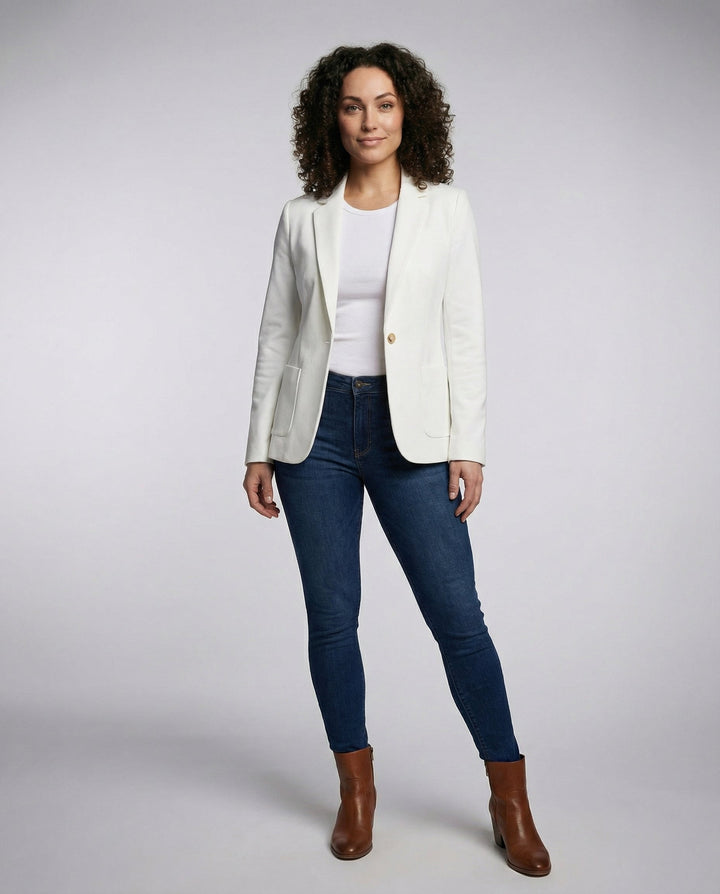 Women Elegant Long-Sleeved Blazer