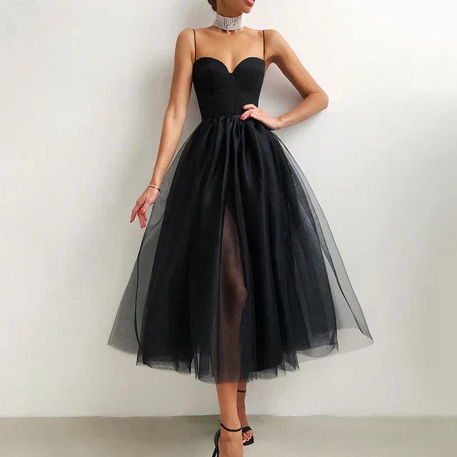 Mune Fashion | Elegant Tulle Corset Evening Dress for Women