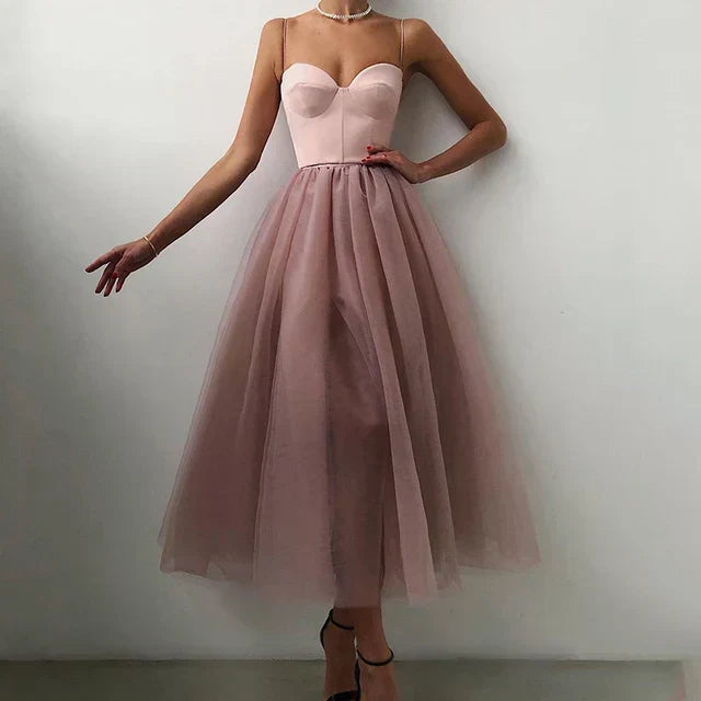 Mune | Elegant Tulle Corset Evening Dress for Women