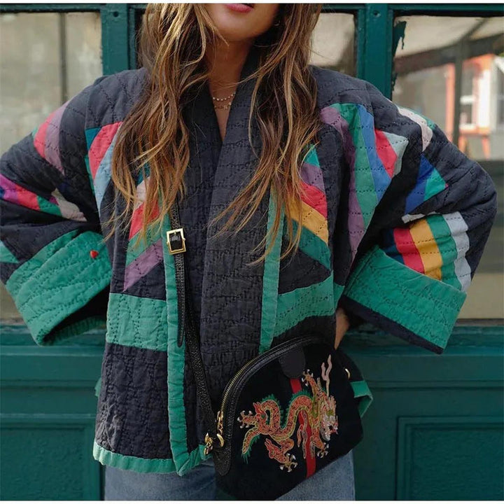 Mune | Vintage Women's Jacket with Modern Design and V-Neck