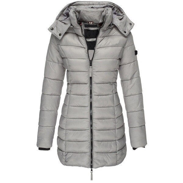 Mune | Mid-length slim warm cotton coat suit