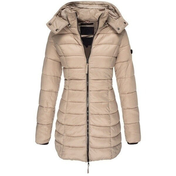 Mune | Mid-length slim warm cotton coat suit