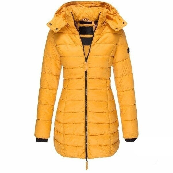 Mune | Mid-length slim warm cotton coat suit