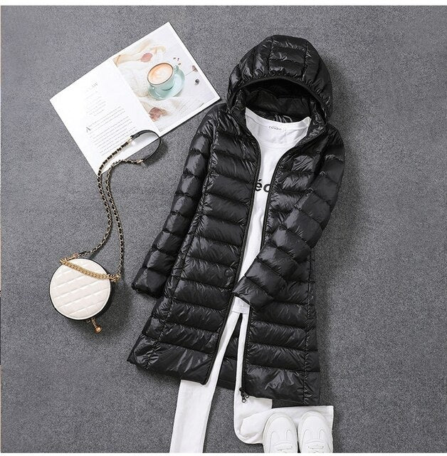 Mune | Ultra-Light Packable Long Puffer Coat