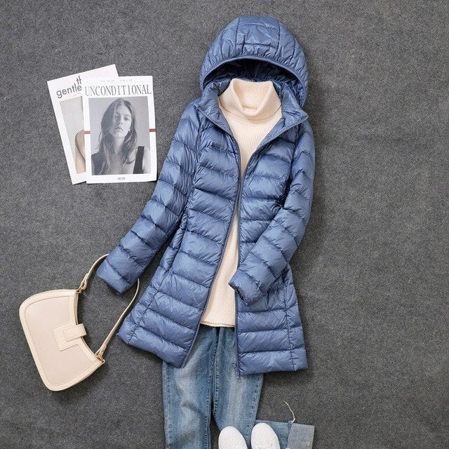 Mune | Ultra-Light Packable Long Puffer Coat