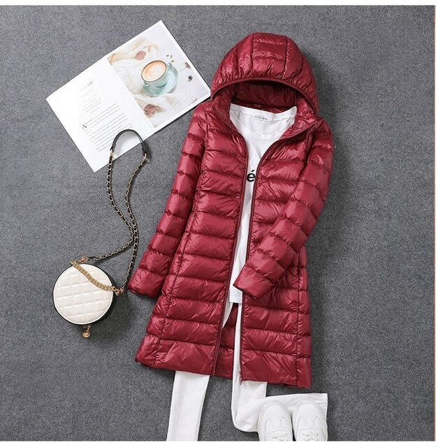 Mune | Ultra-Light Packable Long Puffer Coat