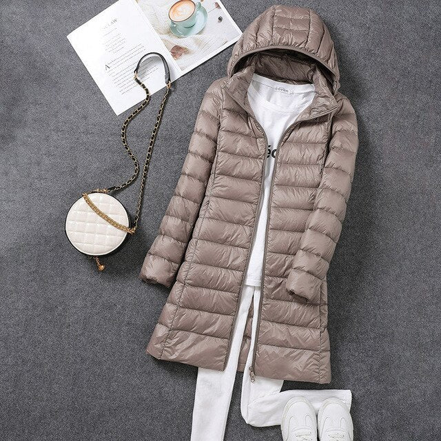 Mune | Ultra-Light Packable Long Puffer Coat
