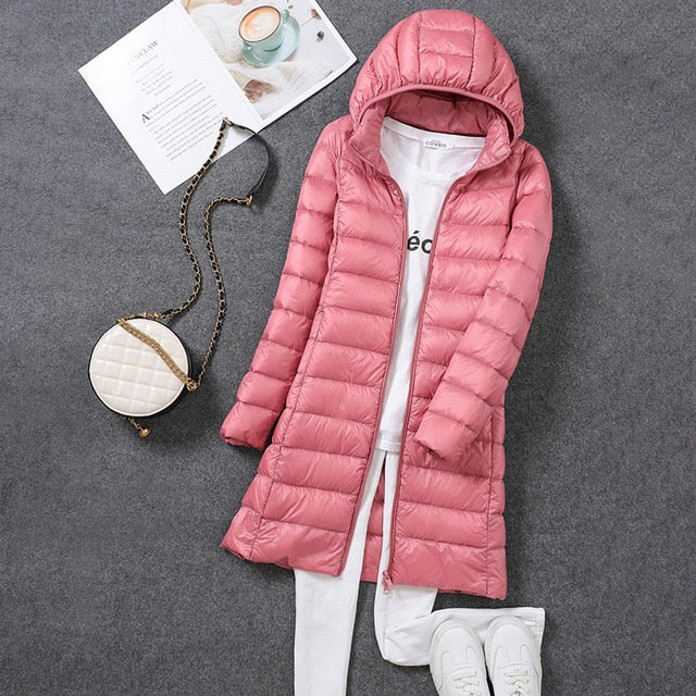 Mune | Ultra-Light Packable Long Puffer Coat