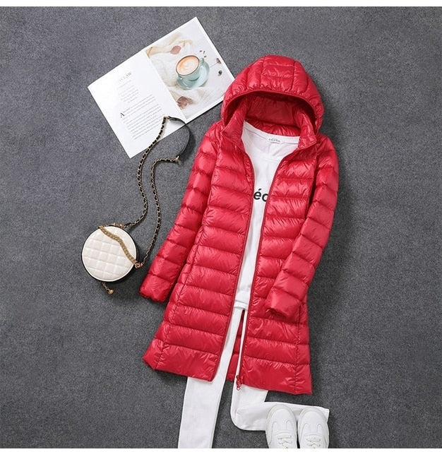 Mune | Ultra-Light Packable Long Puffer Coat