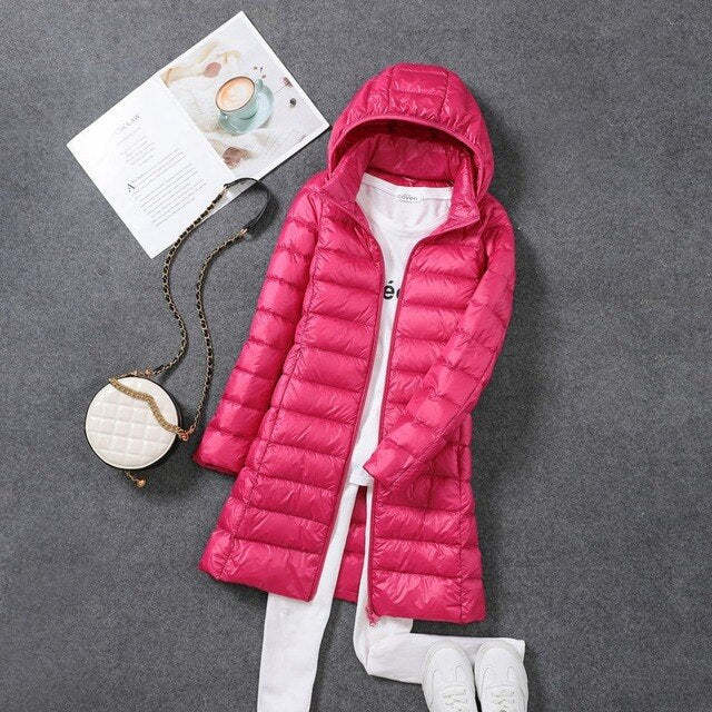 Mune | Ultra-Light Packable Long Puffer Coat