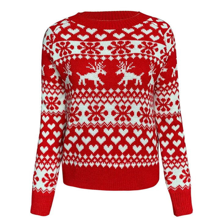 Mune | Christmas sweater for women - Warm & stylish sweater with snowflake print