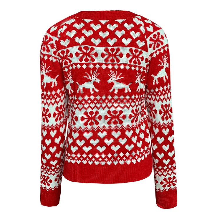 Mune | Christmas sweater for women - Warm & stylish sweater with snowflake print