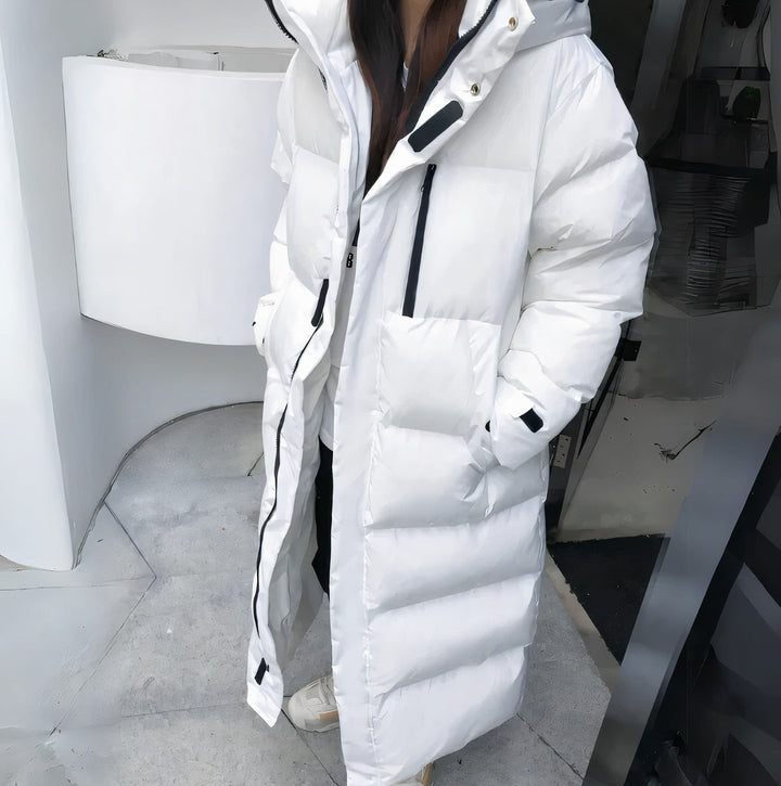 Mune | Long Padded Coat with Hood