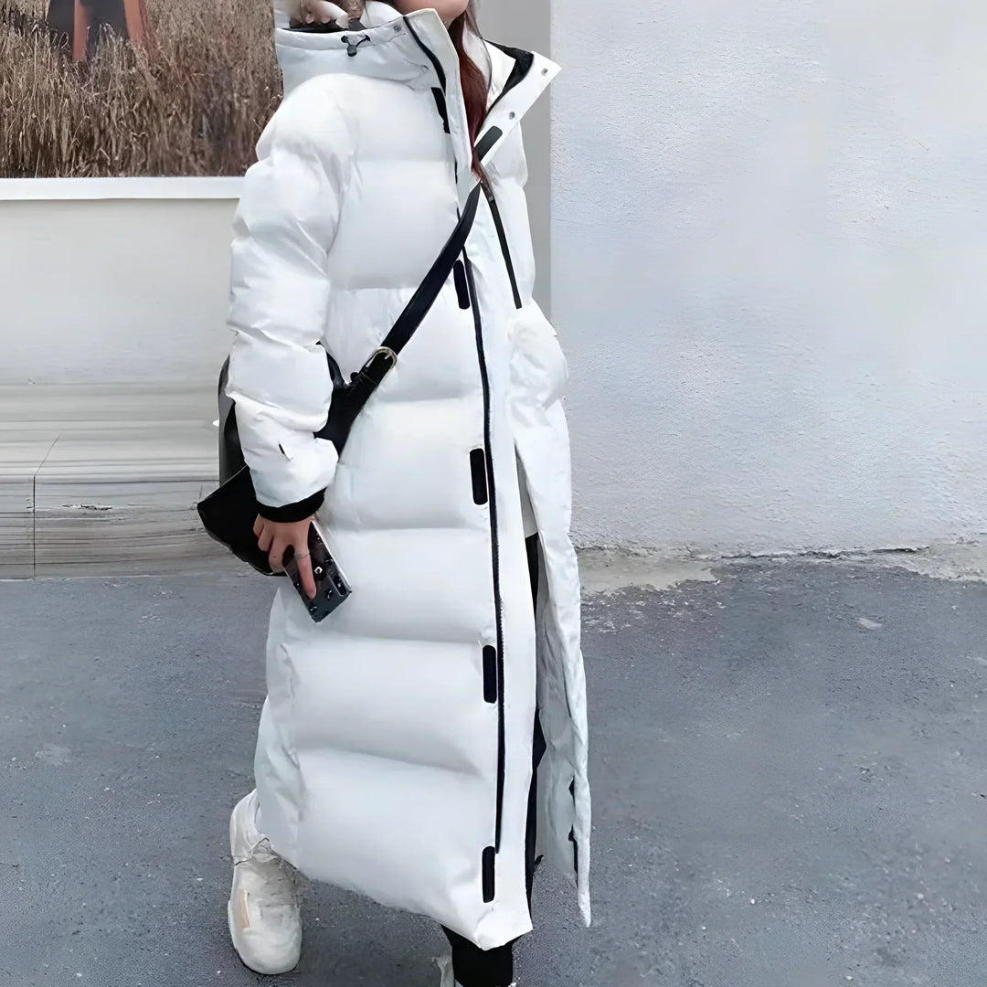 Mune | Long Padded Coat with Hood