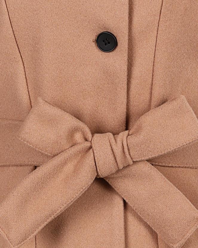 Mune | Ladies Long Trench Coat with Button Closure and Waist Belt