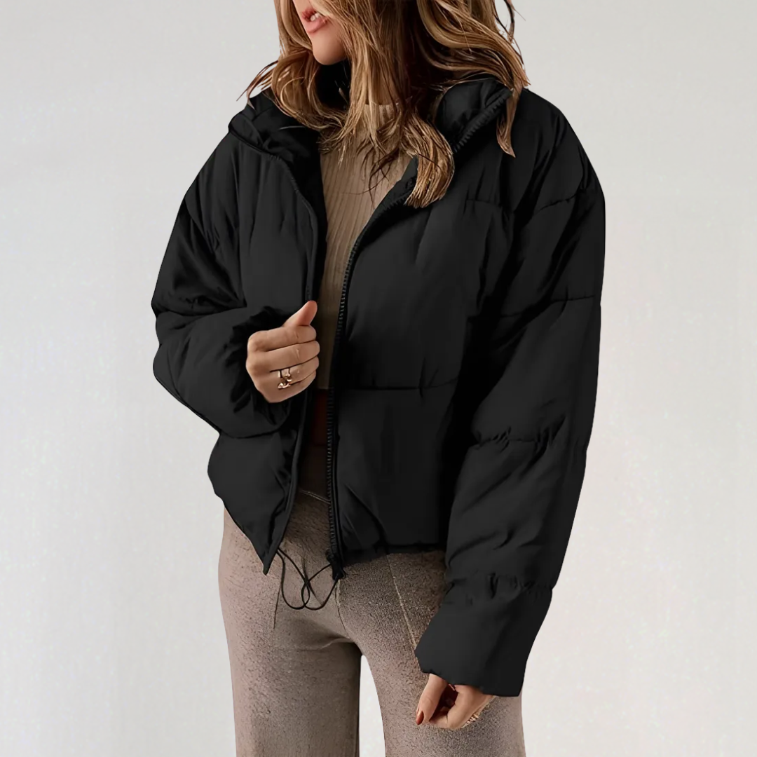 Mune | Women's Warm Puffer Jacket with Zipper and High Collar