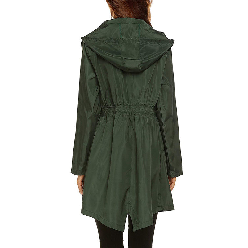 Mune | Women's Waterproof Rain Jacket with Adjustable Waist and Hood
