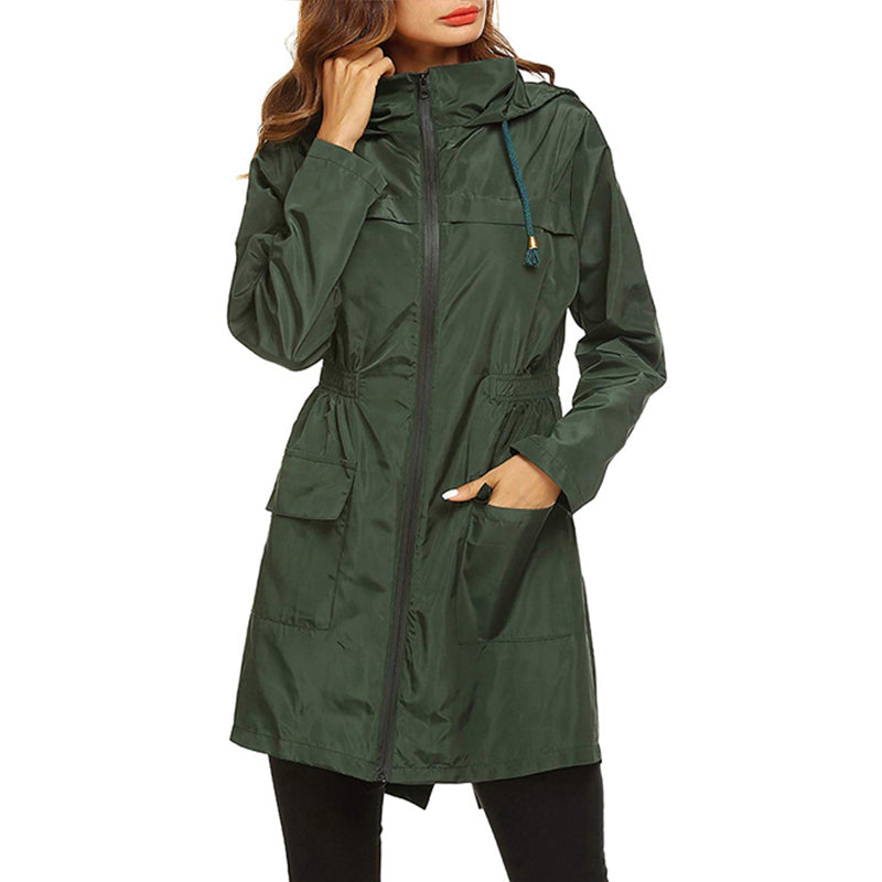 Mune | Women's Waterproof Rain Jacket with Adjustable Waist and Hood