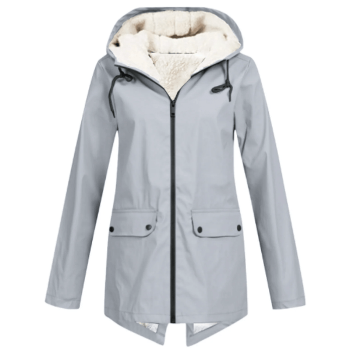 Mune | Waterproof Hat Trench Coat with Fleece Lining